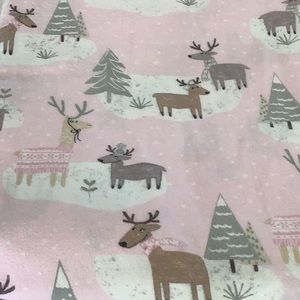 COPY - Pottery Barn Kids Winter Reindeer Flannel Duvet and Two Shams